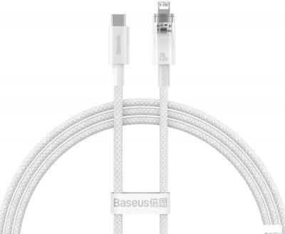 Кабель Baseus Explorer Series Fast Charging Cable with Smart Temperature Control 20W USB Type-C - Lightning (1 м, белый)