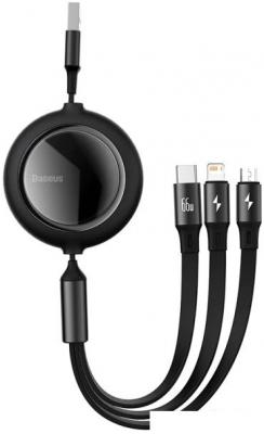 Кабель Baseus USB - Lightning, Type-C, Micro USB CAMLC-MJ01 (1.2 м, черный)