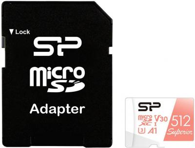 Карта памяти Silicon-Power Superior A1 microSDXC SP512GBSTXDV3V20SP 512GB