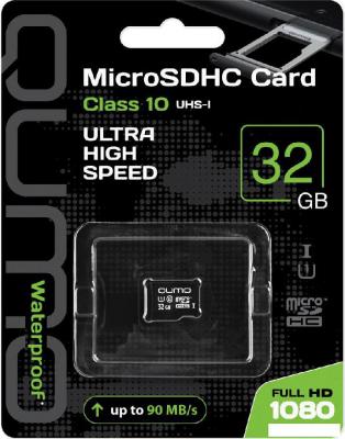 Карта памяти QUMO microSDHC QM32GMICSDHC10U1NA 32GB