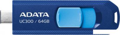 USB Flash ADATA UC300 64GB (синий/голубой)