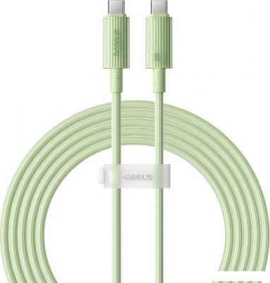 Кабель Baseus Habitat Series Fast Charging Cable 100W USB Type-C - USB Type-C (2 м, зеленый)