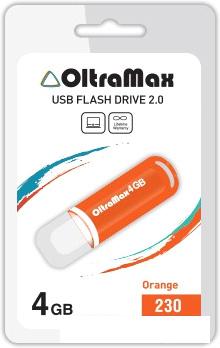 USB Flash OltraMax 230 4GB (оранжевый) [OM-4GB-230-Orange]