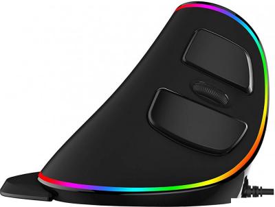 Вертикальная мышь Delux M618 Plus RGB