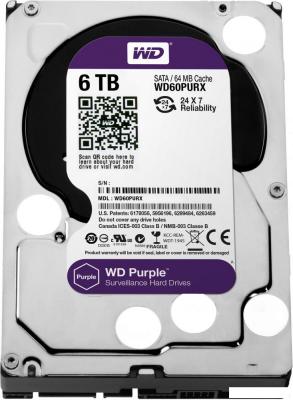 Жесткий диск WD Purple 6TB (WD60PURX)