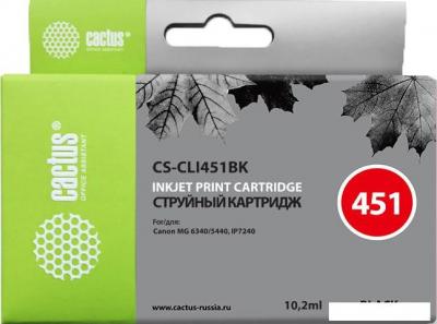 Картридж CACTUS CS-CLI451BK (аналог Canon CLI-451BK)