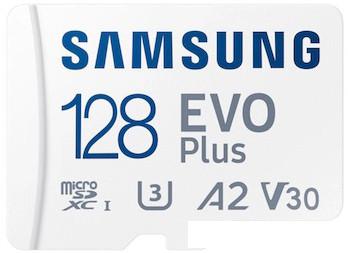 Карта памяти Samsung EVO Plus 2024 microSDXC 128GB (с адаптером)