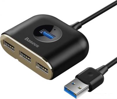 USB-хаб  Baseus Square round 4in1 USB Adapter CAHUB-AY01