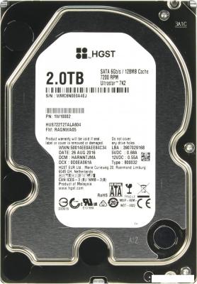 Жесткий диск HGST Ultrastar 7K2 2TB [HUS722T2TALA604]