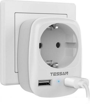 Сетевой фильтр Tessan TS-611-DE (серый)