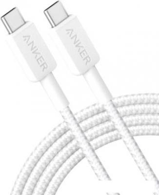 Кабель Anker PowerLine 322 USB Type-C - USB Type-C A81F5H21 (0.9 м, белый)