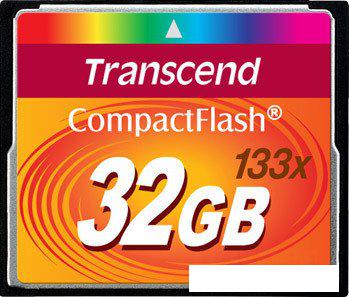 Карта памяти Transcend 133x CompactFlash 32 Гб (TS32GCF133)