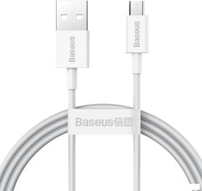 Кабель Baseus CAMYS-02 USB Type-A - microUSB (1 м, белый)