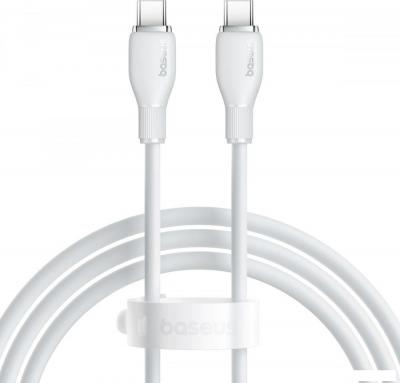 Кабель Baseus Pudding Series Fast Charging Cable 100W USB Type-C - USB Type-C (2 м, белый)