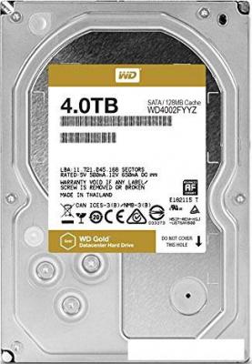 Жесткий диск WD Gold 4TB WD4002FYYZ