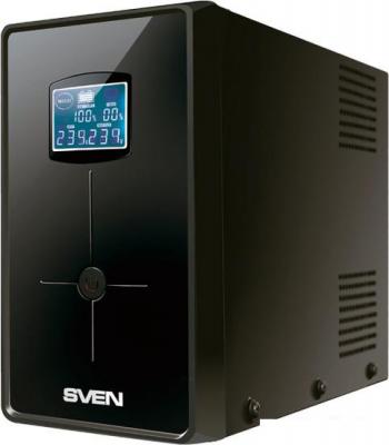 Источник бесперебойного питания SVEN Pro+ 1000 (LCD, USB)