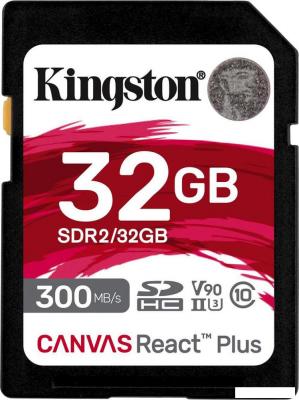 Карта памяти Kingston Canvas React Plus SDXC 32GB