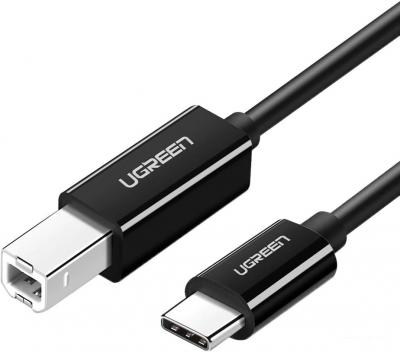 Кабель Ugreen US241 80811 USB Type-B - USB Type-C (1 м, черный)