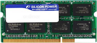 Оперативная память Silicon-Power 4GB DDR3 SO-DIMM PC3-12800 (SP004GBSTU160N02)