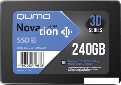 SSD QUMO Novation 3D 240GB Q3DT-240GAEN