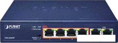 Неуправляемый коммутатор PLANET FSD-604HP