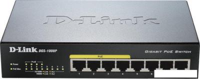 Неуправляемый коммутатор D-Link DGS-1008P