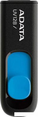 USB Flash ADATA DashDrive UV128 128GB (черный/синий)