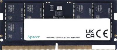 Оперативная память Apacer 32ГБ DDR5 SODIMM 4800 МГц AS32GHB48CTBBGH