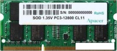 Оперативная память Apacer 4GB DDR3 SO-DIMM PC3-12800 DV.04G2K.KAM