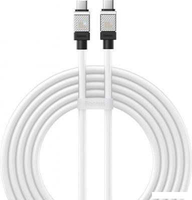 Кабель Baseus CoolPlay Series Fast Charging Data Cable 100W USB Type-C - USB Type-C (2 м, белый)