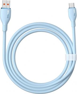 Кабель Baseus Pudding Series Fast Charging Cable 100W USB Type-C - USB Type-C (1.2 м, голубой)