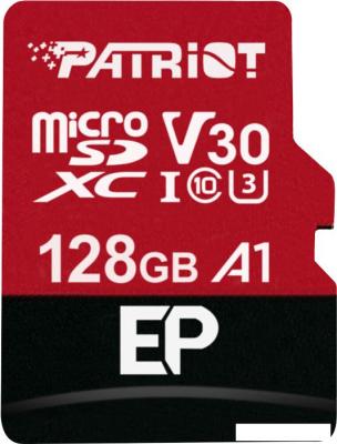 Карта памяти Patriot microSDXC EP Series PEF128GEP31MCX 128GB (с адаптером)