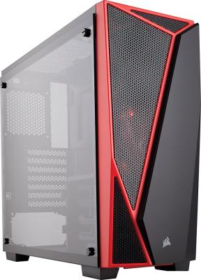 Корпус Corsair Carbide SPEC-04 (закаленное стекло, черный/красный)