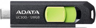 USB Flash ADATA UC300 128GB (черный/зеленый)