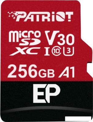 Карта памяти Patriot microSDXC EP Series PEF256GEP31MCX 256GB (с адаптером)