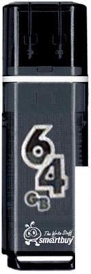 USB Flash SmartBuy Glossy series Black 64GB (SB64GBGS-K)