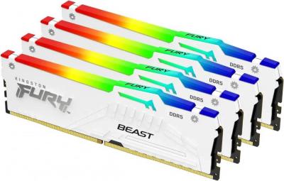 Оперативная память Kingston FURY Beast RGB 4x32ГБ DDR5 5200 МГц KF552C40BWAK4-128