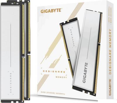 Оперативная память Gigabyte Designare 2x32GB DDR4 PC4-25600 GP-DSG64G32