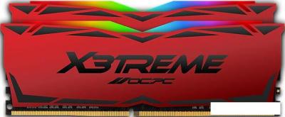 Оперативная память OCPC X3 RGB Red 2x8ГБ DDR4 3600 МГц MMX3A2K16GD436C18RE