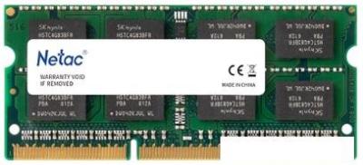 Оперативная память Netac Basic 4GB DDR3 SODIMM PC3-12800 NTBSD3N16SP-04