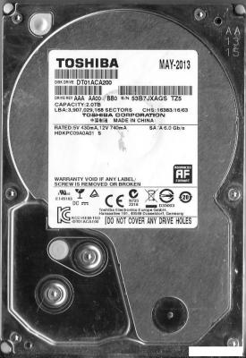 Жесткий диск Toshiba HDKPC09A0A01 2TB