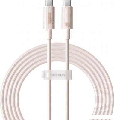 Кабель Baseus Habitat Series Fast Charging Cable 100W USB Type-C - USB Type-C (2 м, бежевый)