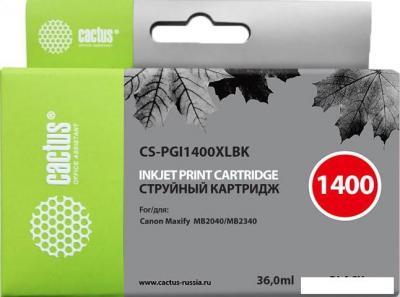 Картридж CACTUS CS-PGI1400XLBK (аналог Canon PGI-1400XL BK)