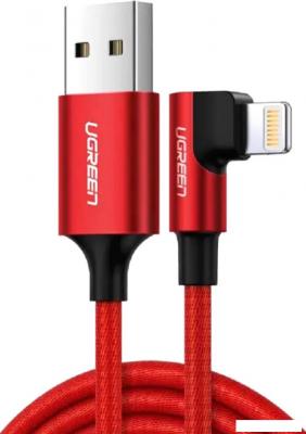 Кабель Ugreen US299 USB Type-A - Lightning (1 м, красный)