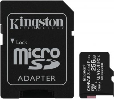 Карта памяти Kingston Canvas Select Plus microSDXC 256GB (с адаптером)