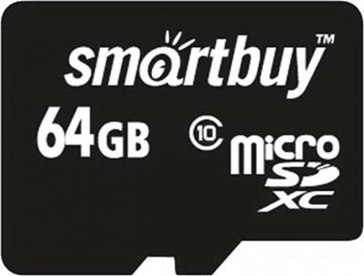 Карта памяти SmartBuy microSDXC SB64GBSDCL10-00LE 64GB