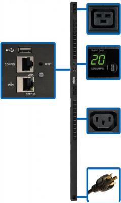 Блок распределения питания Tripp Lite PDUMV20HVNETLX