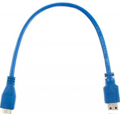 Кабель Cablexpert CCP-mUSB3-AMBM-1 USB Type A - microUSB Type B (0.3 м, синий)