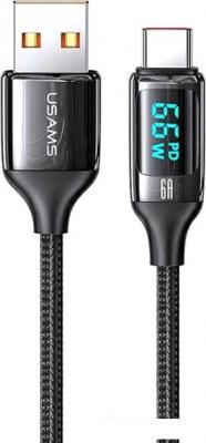 Кабель Usams U78 USB Type-A - USB Type-C SJ544USB01 (1.2, черный)