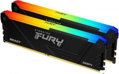 Оперативная память Kingston FURY Beast RGB 2x16ГБ DDR4 3200 МГц KF432C16BB2AK2/32